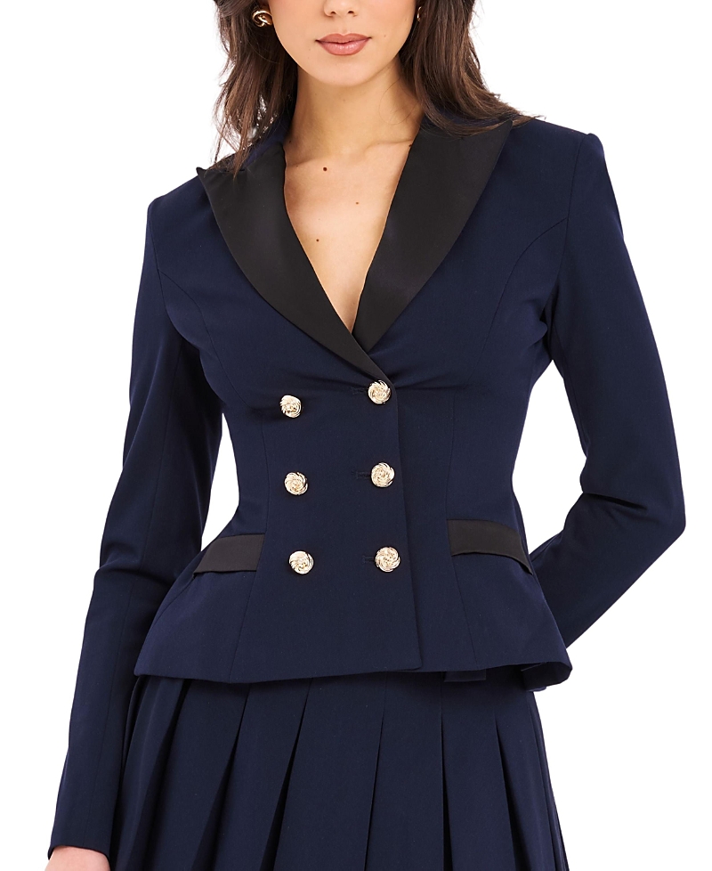 Miss Circle Nasia Double Breast Backless Blazer