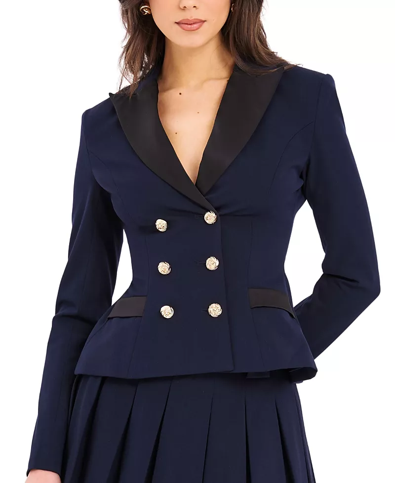 Miss Circle Nasia Double Breast Backless Blazer