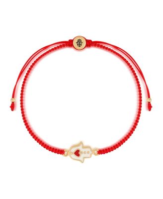 Expression of Love Drawstring Hamsa Heart Bracelet