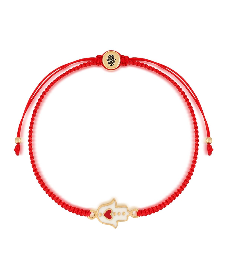 Karma and Luck Expression of Love Drawstring Hamsa Heart Bracelet