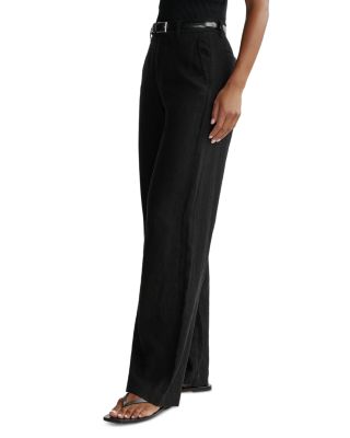 Taylor Relaxed Barrel High Rise Linen Pants