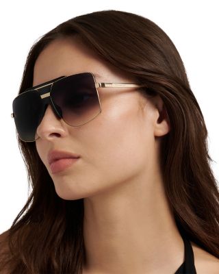Square Double Bridge Sunglasses, 62mm