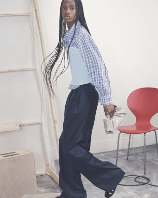 Rhinestone Shirt with Removable Tie