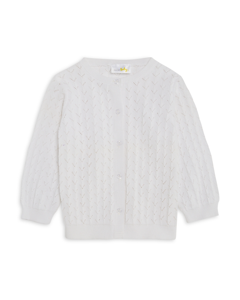 Bloomie's Baby Girls' Pointelle Cardigan, Baby - Exclusive