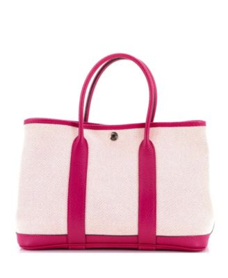 30 Garden Party Tote Toile and Leather