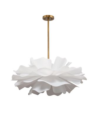  Zinnia 4-Light Acrylic Chandelier, Large