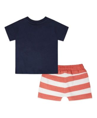 Boys' Organic Cotton T-Shirt and Stripes Short Set - Little Kid