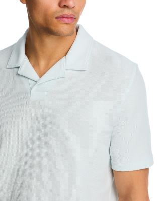 Macro Honeycomb Cabana Johnny Collar Shirt