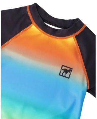 Boys' Short Sleeve Gradient Rashguard - Little Kid, Big Kid