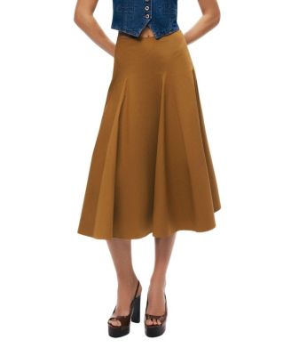  Flared Midi Skirt