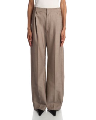 Pleated Wool Trousers