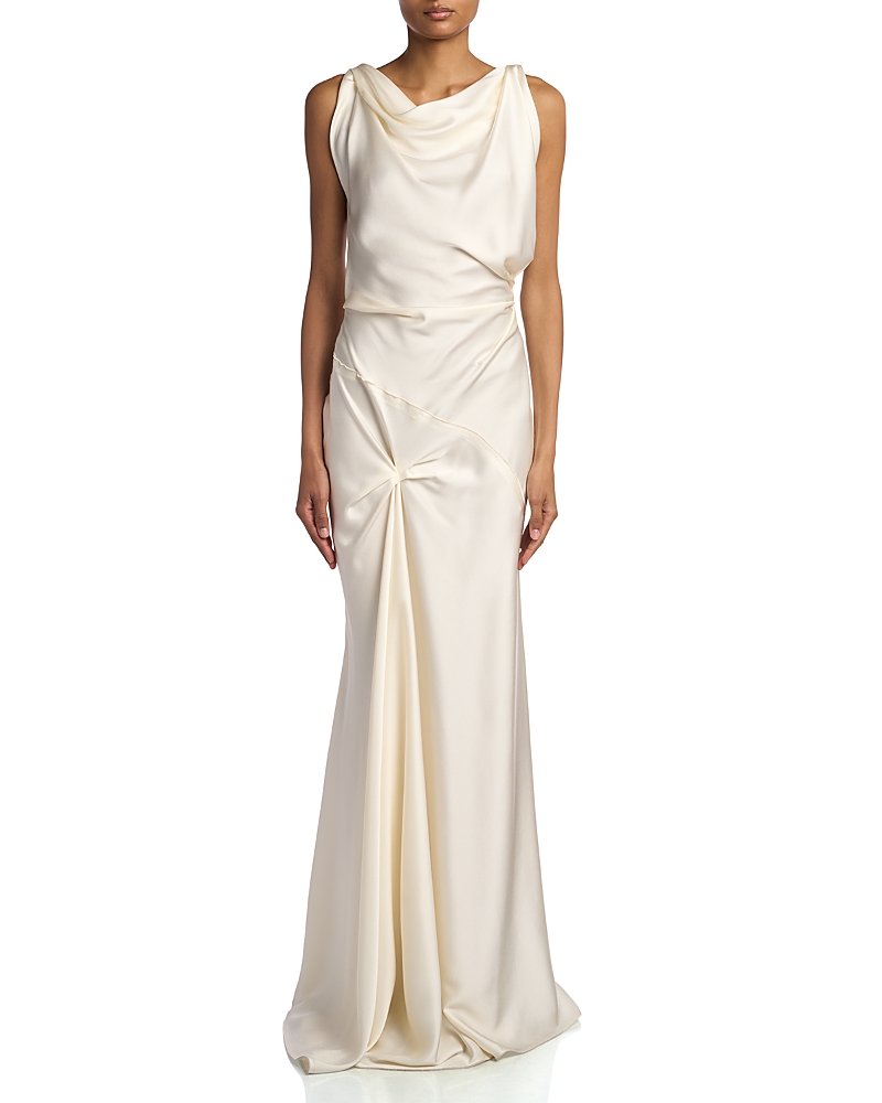 Victoria Beckham Asymmetric Drape Gown