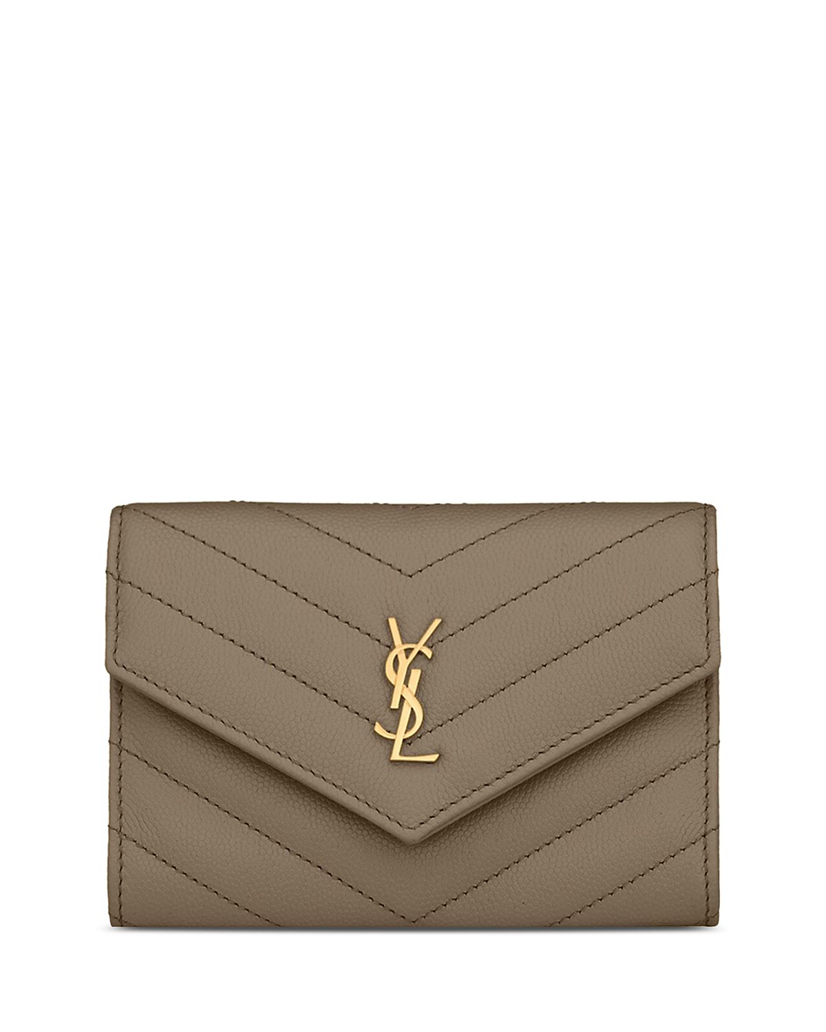 Saint Laurent Cassandre Matelasse Small Envelope Wallet