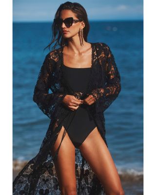 Butterfly Crocheted Cover Up Robe