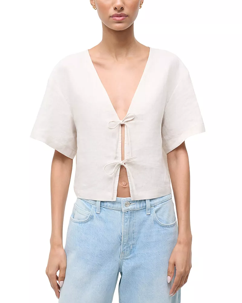 Staud Ava Linen Top
