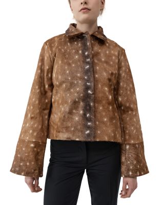 Fawn Minimal Leather Jacket