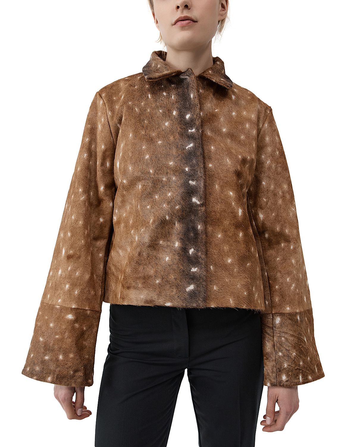 St. Agni Fawn Minimal Leather Jacket