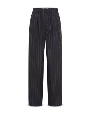 Stripe Relaxed Pleat Pants