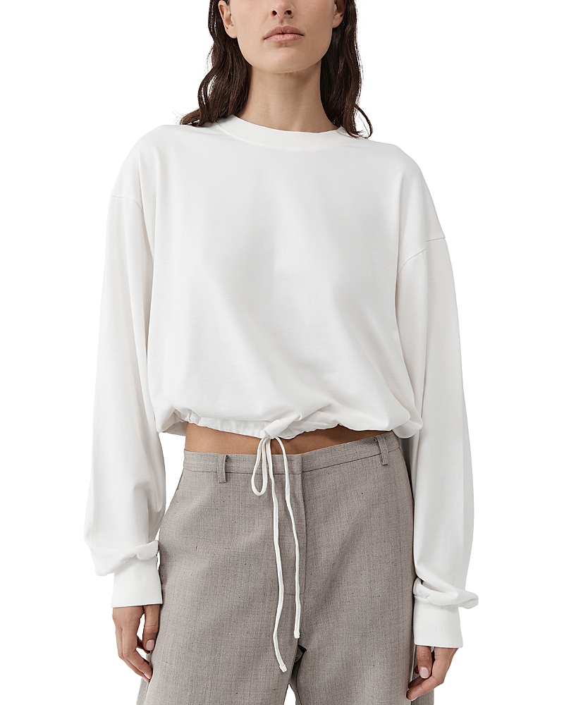 St. Agni Drawstring Long Sleeve Top
