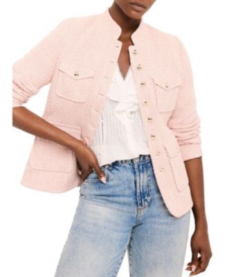  Women's Cotton Blend Boucle Jacket