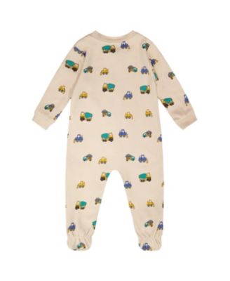  Boys' Organic Cotton One-Piece Truck Print Pyjama - Baby