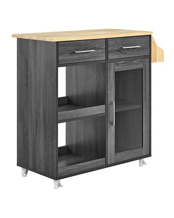 Culinary Kitchen Cart with Spice Rack