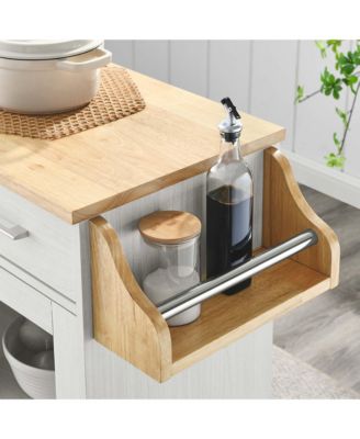 Culinary Kitchen Cart with Spice Rack