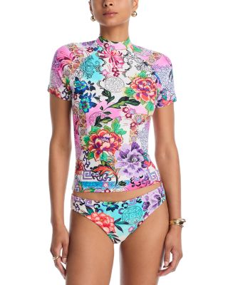 Short Sleeve Surf Shirt & Hipster Bikini Bottom