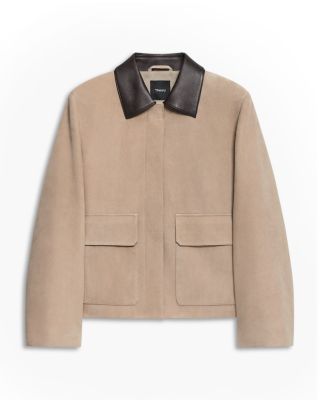 Boxy Suede Jacket