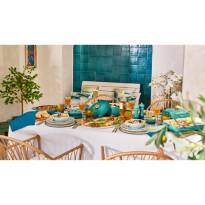 Stoneware 4 Quart Covered Rectangular Casserole