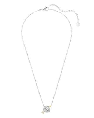 Idyllia Crystal & Cubic Zirconia Heart Arrow Pendant Necklace, 14.87-17.75"