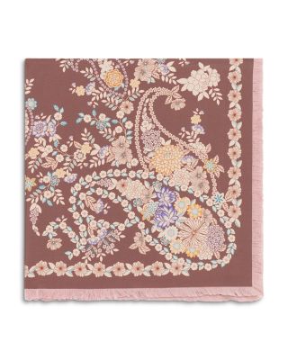 Diane Floral Print Silk Scarf