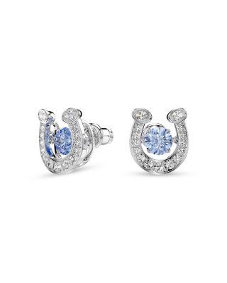 Symbolica Crystal & Cubic Zirconia Horseshoe Stud Earrings