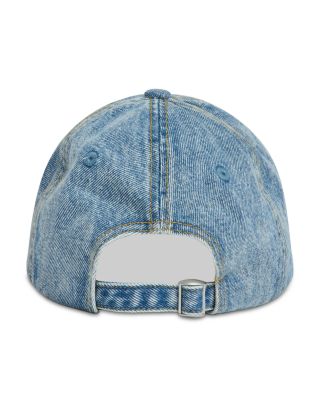 Denim Blanket Stitch Cap