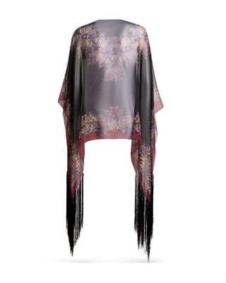 Poncho with Fringes