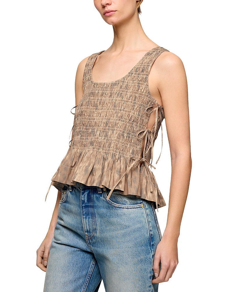 Ganni Smocked Top