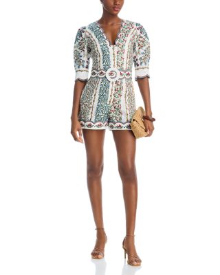 Fruit Beauty Belted Romper