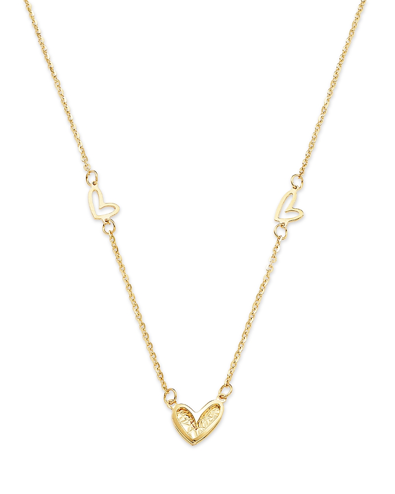 Moon & Meadow 14K Yellow Gold Heart Pendant Necklace, 18