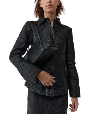 Bateau Slim Woven Leather Tote