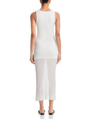 Knit Sheer Bottom Maxi Dress - Exclusive