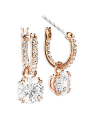 Stilla Crystal & Cubic Zirconia Charm Hoop Earrings
