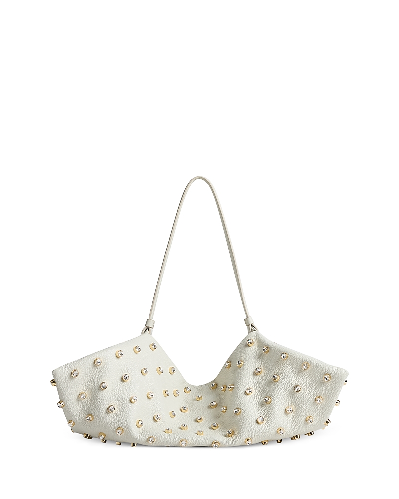 Altuzarra Origami Crystal Studded Leather Shoulder Bag