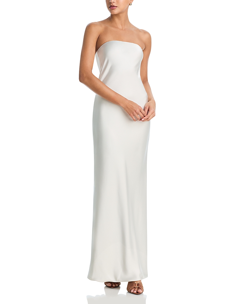 Norma Kamali Bias Strapless Gown