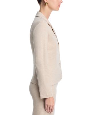 French Terry Three Button Blazer