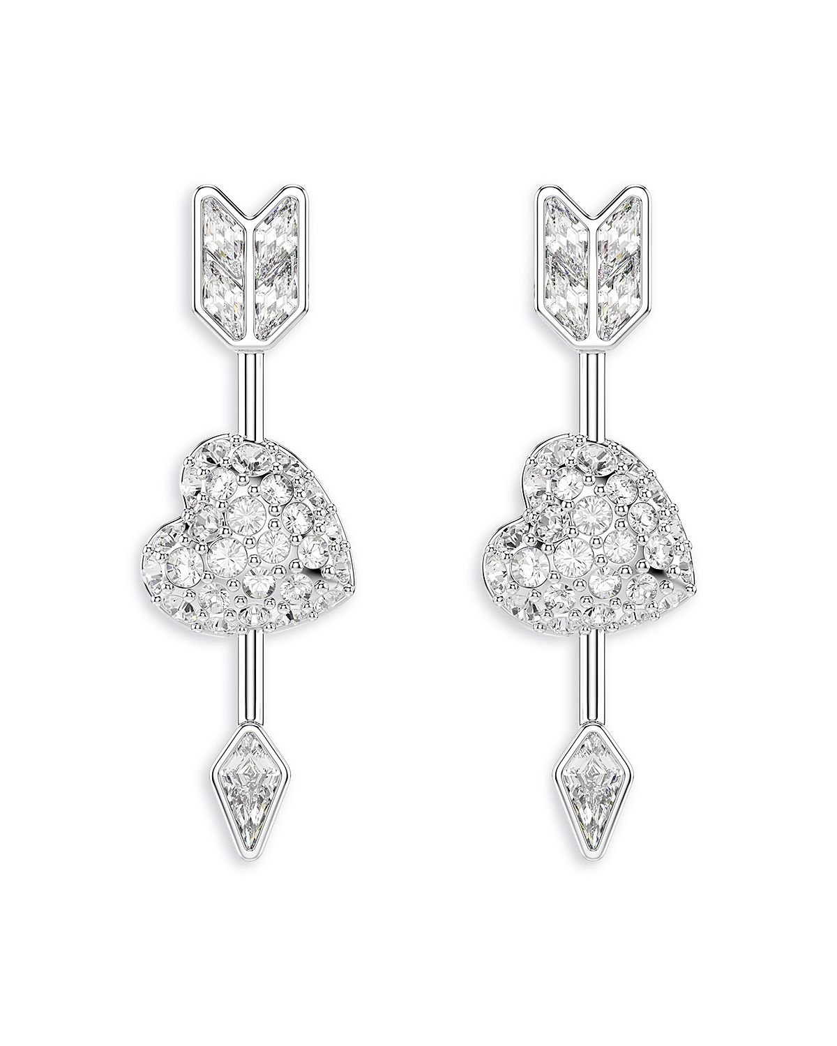 Swarovski Idyllia Heart Arrow Drop Earrings