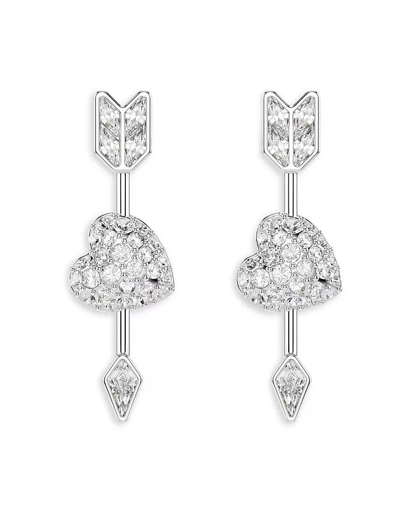 Swarovski Idyllia Heart Arrow Drop Earrings
