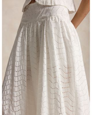 Eyelet Maxi Skirt