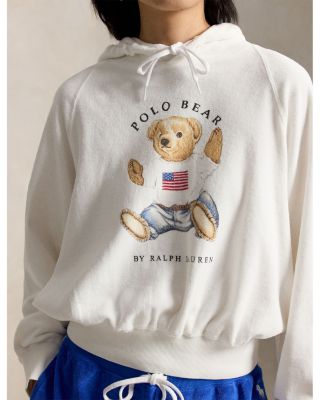 Shrunken Fit Polo Bear Terry Hoodie