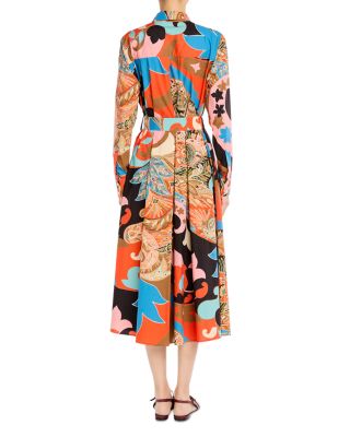 Belted Midi Shirt Dress