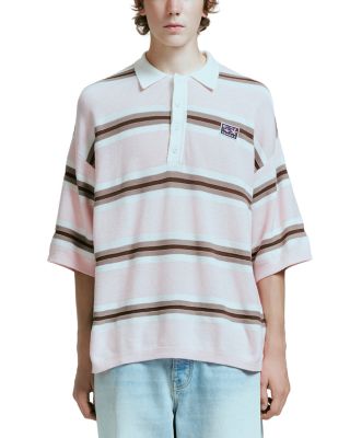 Knit Striped Polo